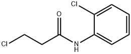 3-氯-N-(2-氯苯基)丙酰胺 结构式