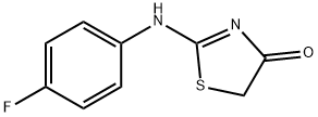 2-[(4-FLUOROPHENYL)AMINO]-1,3-THIAZOL-4(5H)-ONE,21262-73-7,结构式