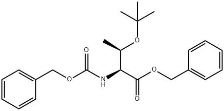 Z-O-T-ブチル-L-トレオニンベンジルエステル 化学構造式