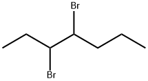 3,4-ジブロモヘプタン 化学構造式