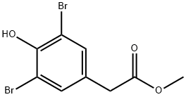 METHYL-3,5-DIBROMO-4-HYDROXYPHENYLACETATE Structure