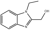 (1-乙基-1H-苯并咪唑-2-基)甲醇 结构式