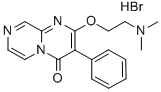 2-(2-Dimethylaminoethoxy)-3-phenyl-4H-pyrazino(1,2-a)pyrimidin-4-one h ydrobromide Struktur