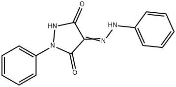1-Phenyl-4-(2-phenylhydrazono)pyrazolidine-3,5-dione Struktur