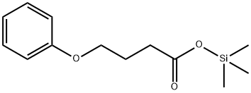 Butyric acid, 4-phenoxy-, trimethylsilyl ester Structure