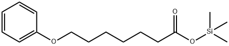 7-Phenoxyheptanoic acid trimethylsilyl ester Struktur