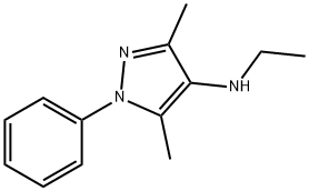 3,5-Dimethyl-N-ethyl-1-phenyl-1H-pyrazol-4-amine 结构式