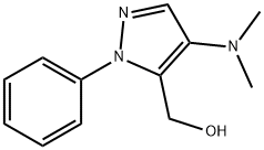 4-Dimethylamino-1-phenyl-1H-pyrazole-5-methanol Struktur
