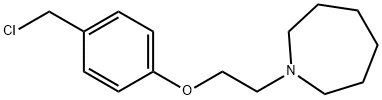 1-[2-[4-(Chloromethyl)phenoxy]ethyl]hexahydro-1H-azepine 化学構造式