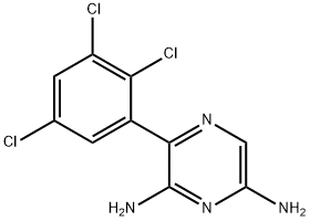 2,6-DIAMINO-3-(2,3,5-TRICHLOROPHENYL)-PYRAZINE Structure