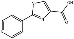 2-(4-吡啶基)噻唑-4-羧酸, 21278-86-4, 结构式