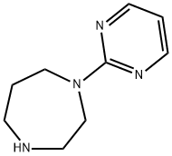 1-(2-嘧啶基)-1,4-二氮杂环庚烷,21279-57-2,结构式