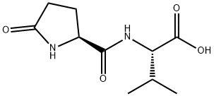 (2S)-3-methyl-2-[[(2S)-5-oxopyrrolidine-2-carbonyl]amino]butanoic acid Structure