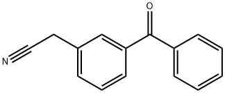 3-苯甲酰苯基乙腈 结构式