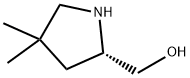((S)-4,4-ジメチルピロリジン-2-イル)メタノール 化学構造式