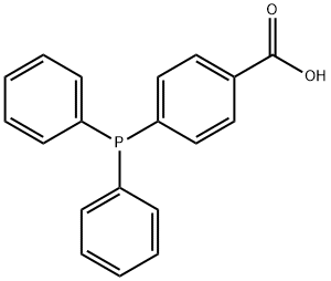 4-二苯基膦苯甲酸 结构式