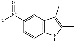 2,3-二甲基-5-硝基吲哚, 21296-94-6, 结构式