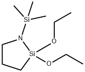 2,2-二乙氧基-1-(三甲基甲硅烷基)-1-氮杂-2-硅杂环戊烷 结构式