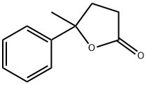 5-フェニル-5-メチルジヒドロフラン-2(3H)-オン 化学構造式