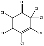 2,3,4,5,6,6-六氯-2,4-环己二烯-1-酮,21306-21-8,结构式
