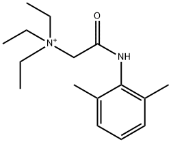 2-[(2,6-ジメチルフェニル)アミノ]-N,N,N-トリエチル-2-オキソエタンアミニウム 化学構造式