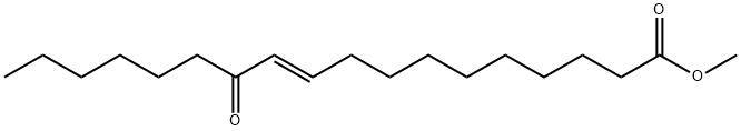 (10E)-12-オキソ-10-オクタデセン酸メチル 化学構造式