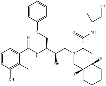 ネルフィナビルヒドロキシ-TERT-ブチルアミド 化学構造式