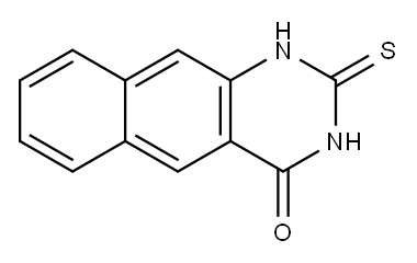 2-mercaptobenzo[g]quinazolin-4(3H)-one Struktur