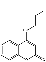 4-正丁氨基-苯并吡喃-2-酮 结构式