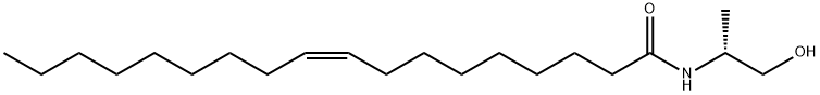 (Z)-(R)-N-((2-羟基-1-甲基)乙基)-9-烯十八酰胺,213182-22-0,结构式