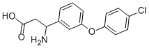 3-AMINO-3-[3-(4-CHLORO-PHENOXY)-PHENYL]-PROPIONIC ACID Structure