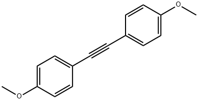 ビス(p-メトキシフェニル)アセチレン 化学構造式
