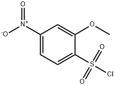 2-Methoxy-4-nitrobenzenesulfonyl chloride Struktur