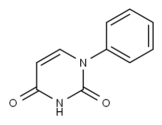 1-苯基嘧啶-2,4(1H,3H)-二酮 结构式
