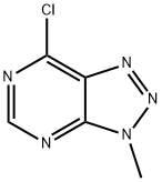 7-クロロ-3-メチル-3H-1,2,3-トリアゾロ[4,5-D]ピリミジン 化学構造式