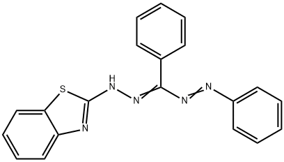5-(2-ベンゾチアゾリル)-1,3-ジフェニルホルマザン 化学構造式