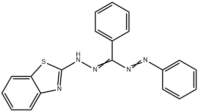 5-(2-BENZOTHIAZOLYL)-1,3-DIPHENYLFORMAZAN Structure