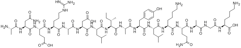 (GLY106)-CYTOCHROME C (92-107) (MANDUCA SEXTA), 213260-63-0, 结构式