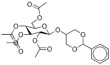 2,3,4,6-Tetra-O-acetyl-β-D-glucopyranosyl (1,3-Benzylidene)glycerol Structure