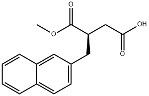 (R)-2-(2-NAPHTHYLMETHYL)SUCCINIC ACID-1-METHYL ESTER, 95%, (98% E.E.) Struktur