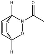 2-Oxa-3-azabicyclo[2.2.2]oct-5-ene, 3-acetyl-, (1R,4S)- (9CI) Structure