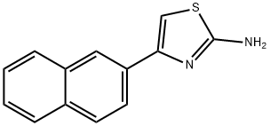 2-アミノ-4-(2-ナフチル)チアゾール 化学構造式