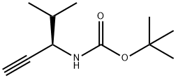 Carbamic acid, [(1R)-1-(1-methylethyl)-2-propynyl]-, 1,1-dimethylethyl ester Structure