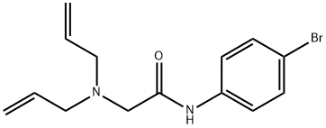 4'-ブロモ-2-(ジアリルアミノ)アセトアニリド 化学構造式