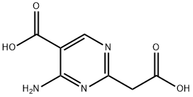 2-Pyrimidineacetic acid, 4-amino-5-carboxy- (8CI) 结构式