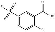 2-クロロ-5-(フルオロスルホニル)安息香酸 化学構造式