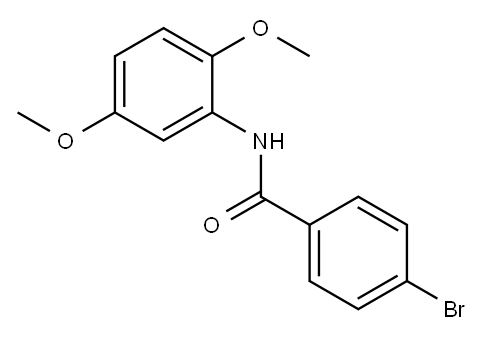 4-bromo-N-(2,5-dimethoxyphenyl)benzamide Structure