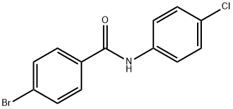 4-溴-N-(4-氯苯基)苯甲酰胺, 21354-23-4, 结构式