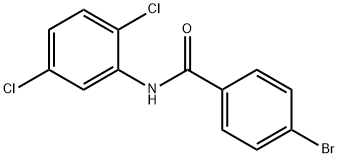 4-溴-N-(2,5-二氯苯基)苯甲酰胺 结构式