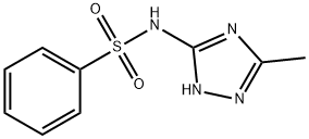 Benzenesulfonamide, N-(5-methyl-s-triazol-3-yl)- (8CI) Struktur